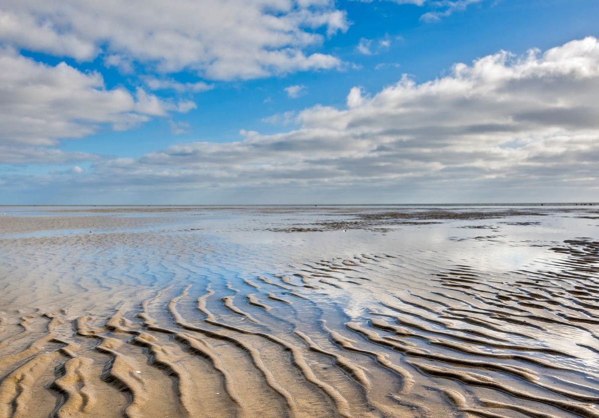 Wattenmeer an der Nordsee.